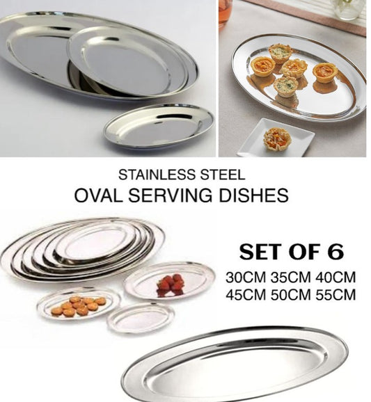 6-Pcs Oval Dishes