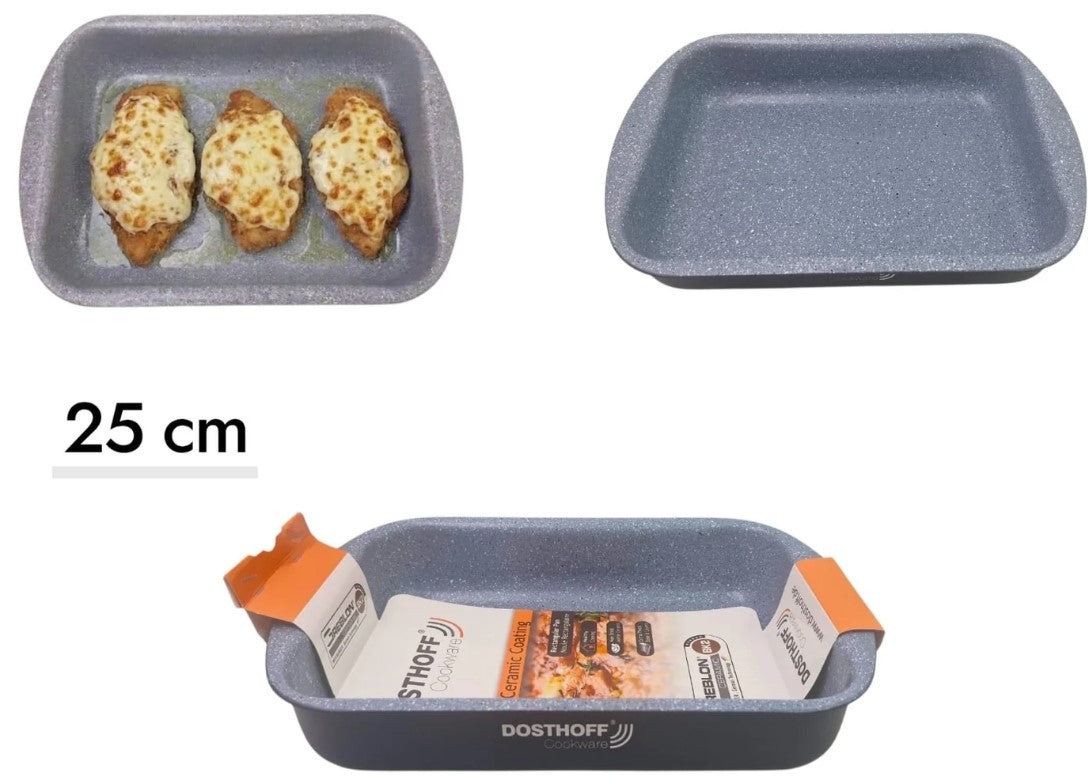 DOSTHOFF RECTANGULAR OVEN TRAY BLACK 25 CM