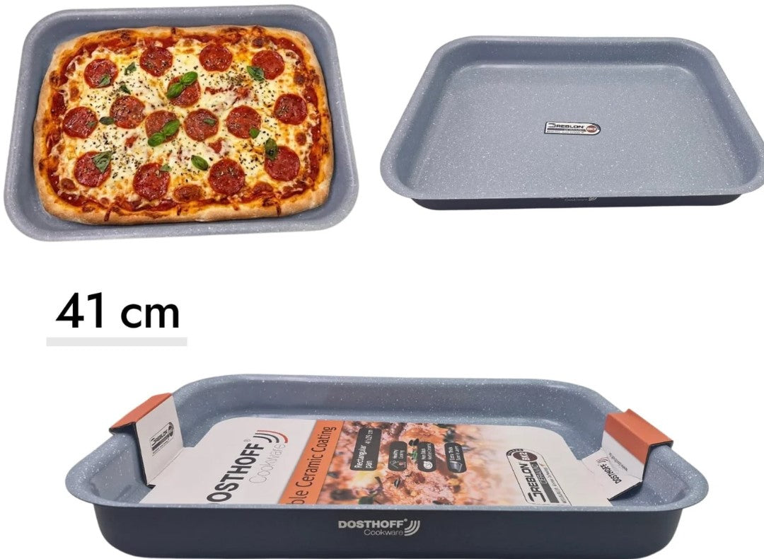 DOSTHOFF RECTANGULAR OVEN TRAY BLACK 41 CM