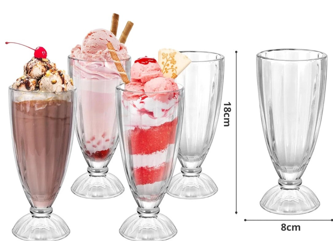 Glass Long Ice Drink Cup 350 ml