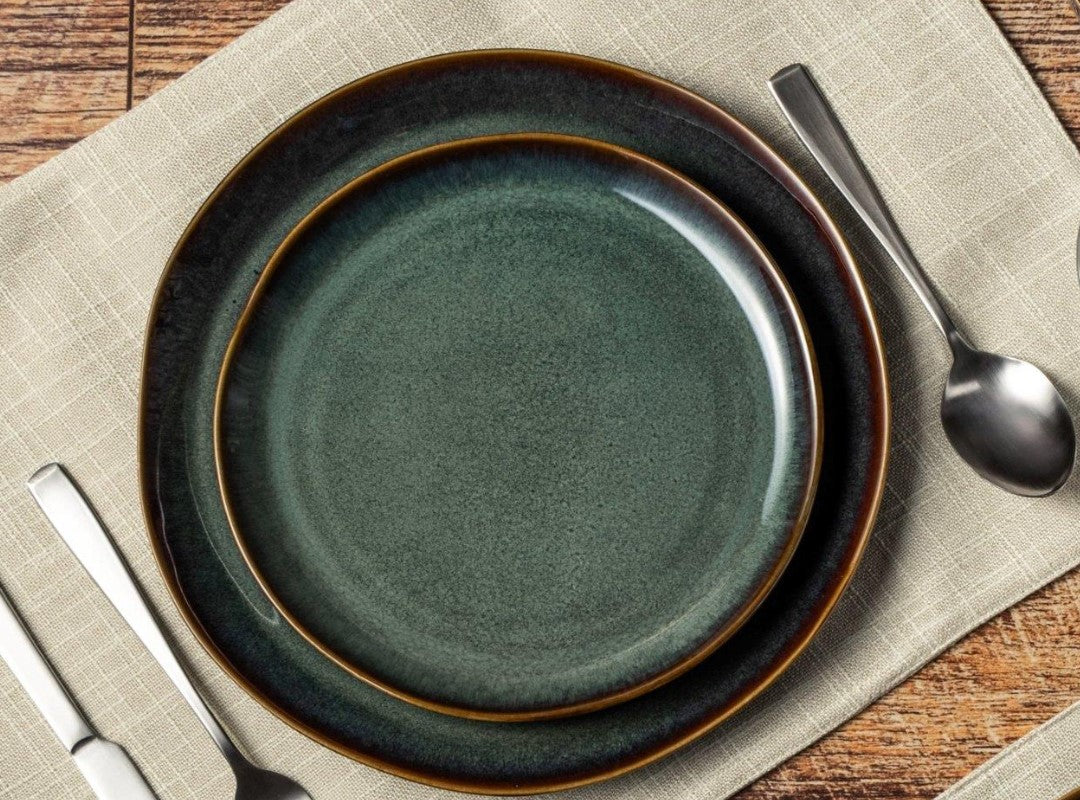 Dosthoff "Ocean Green" Glazed Side Plate 21.5 cm
