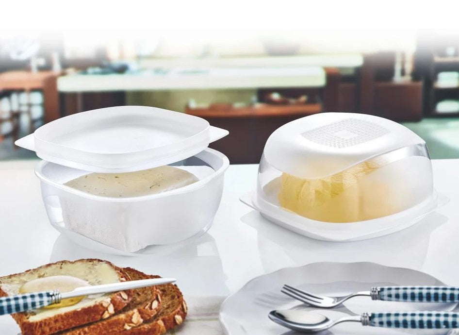 Small Plastic Cheese Keeper and Presentation Board