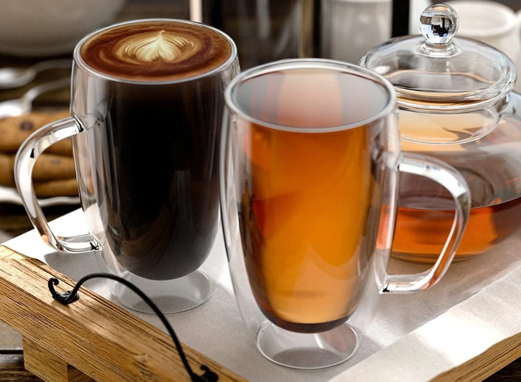 Double Wall Glass Mug 450 ml - 15 cm