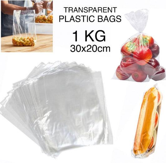 1KG Clear Plastic Bags
