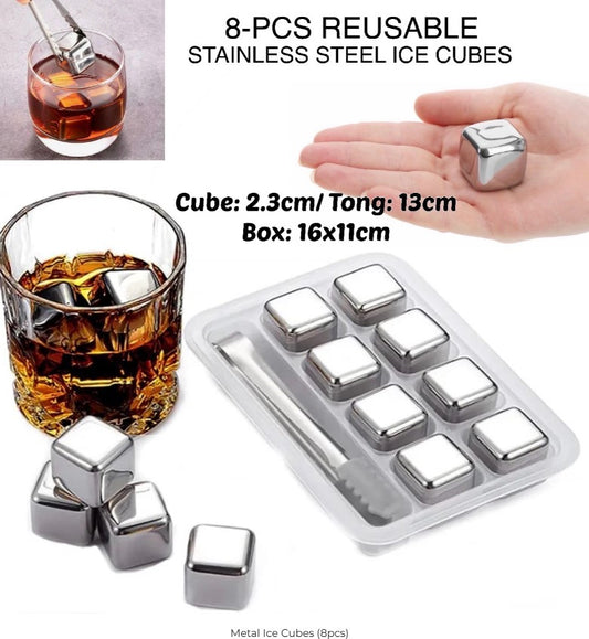 Metal Ice Cubes (8pcs)