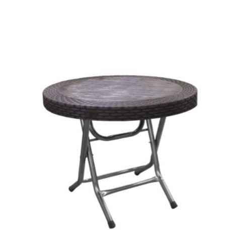 Laura Round Rattan Foldable Table
