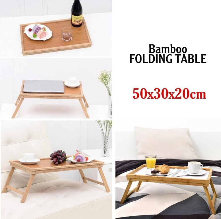 Folding Bamboo Table