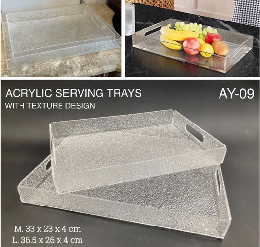 2-Pcs Acrylic Trays