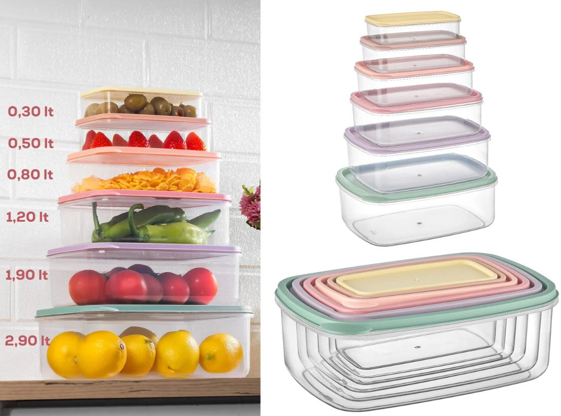 Set of 6 Nesting Food Savers